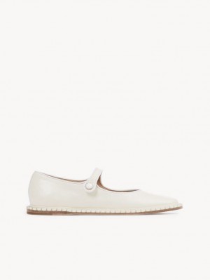 Ballet Flat Chloe Rubie Białe | CHE-SR14259