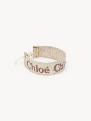 Bransoletki Chloe Woody Beżowe Brązowe | CHE-SR14446