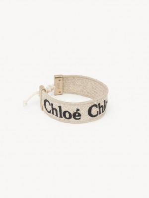 Bransoletki Chloe Woody Beżowe Czarne | CHE-SR14440