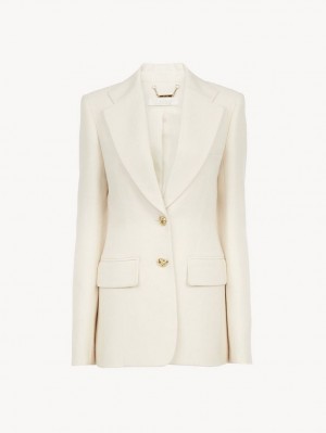 Garnitur Chloe Two-button Tailored Białe | CHE-SR14027