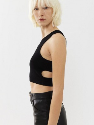 Najfatalniejszy Chloe Cropped Czarne | CHE-SR13882