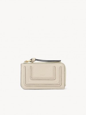 Portmonetki Chloe Marcie Small Beżowe | CHE-SR14318