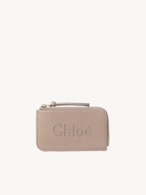 Portmonetki Chloe Sense Small Beżowe | CHE-SR14322