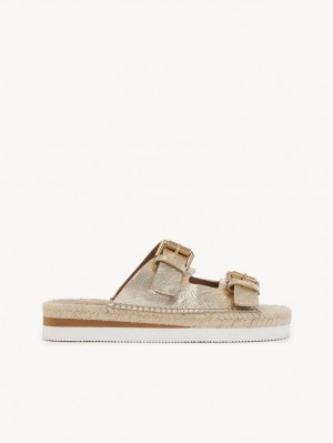 Sandały Chloe Glyn Platformie Espadryle Scarlatto | CHE-SR14831