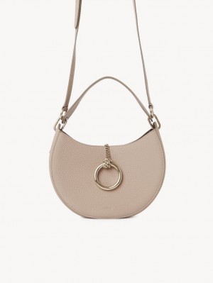 Torba Crossbody Chloe Arlène Small Hobo Beżowe | CHE-SR13575