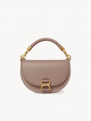 Torba Crossbody Chloe Marcie Chain Flap Brązowe | CHE-SR13618