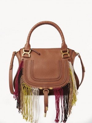 Torba Crossbody Chloe Marcie Double Carry Brązowe | CHE-SR13472