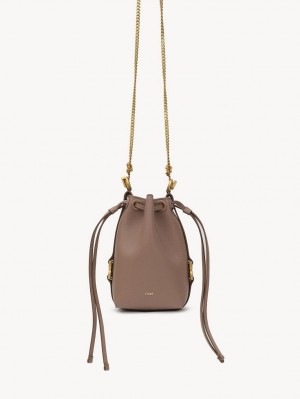 Torba Crossbody Chloe Marcie Micro Bucket Brązowe | CHE-SR13613