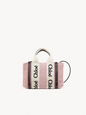 Torba Crossbody Chloe Mini Woody Różowe | CHE-SR13464