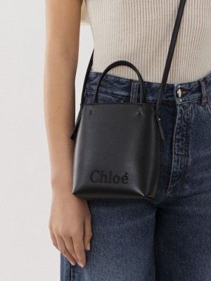 Torba Crossbody Chloe Sense Micro Czarne | CHE-SR13582