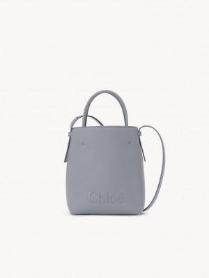 Torba Crossbody Chloe Sense Micro Niebieskie | CHE-SR13564