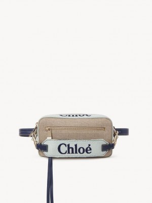 Torba Crossbody Chloe Woody Belt Zielone Niebieskie | CHE-SR13594