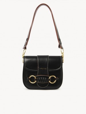 Torby Przez Ramię Chloe Saddie Satchel Czarne | CHE-SR14665