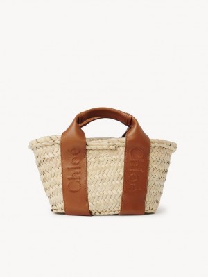 Torby Przez Ramię Chloe Sense Small Basket Brązowe | CHE-SR13403