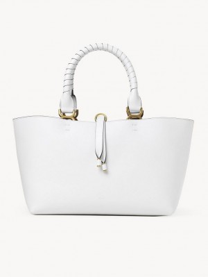 Torby Tote Chloe Marcie Small Białe | CHE-SR13302