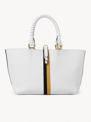 Torby Tote Chloe Marcie Small Kolorowe Białe | CHE-SR13303