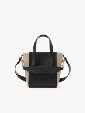 Torby Tote Chloe Sense Small Czarne | CHE-SR13286