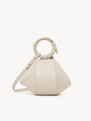 Torebki Małe Chloe Hana Wristlet Beżowe | CHE-SR14774