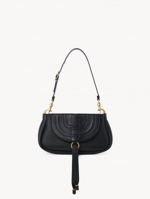 Torebki Małe Chloe Marcie Small Clutch Czarne | CHE-SR13671