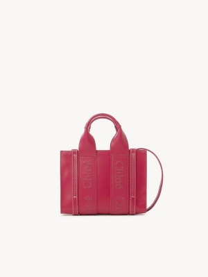 Torebki Małe Chloe Woody Tote 1 Różowe | CHE-SR13700