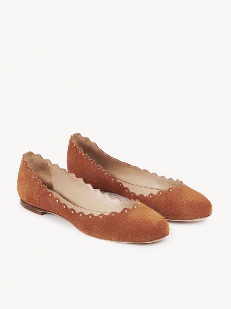 Ballet Flat Chloe Lauren Brązowe | CHE-SR14254