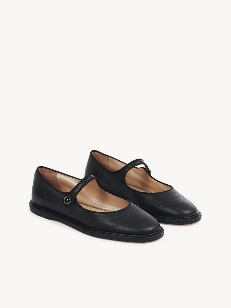 Ballet Flat Chloe Rubie Czarne | CHE-SR14260