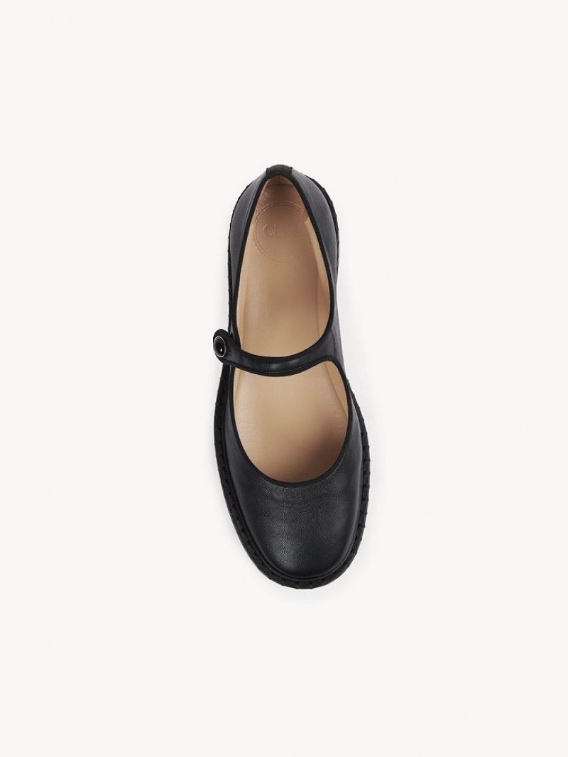 Ballet Flat Chloe Rubie Czarne | CHE-SR14260