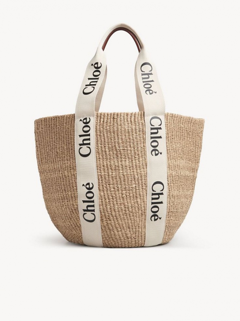 Baskets Chloe Large Woody Białe | CHE-SR13658