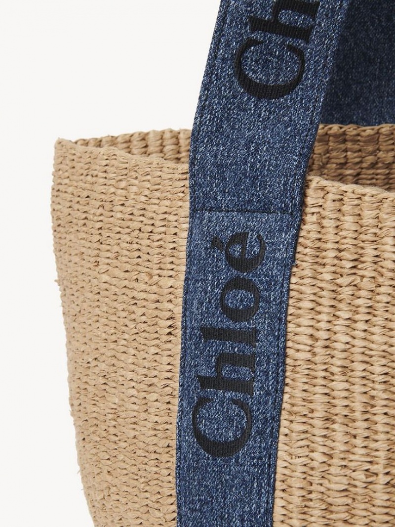 Baskets Chloe Large Woody Niebieskie | CHE-SR13651