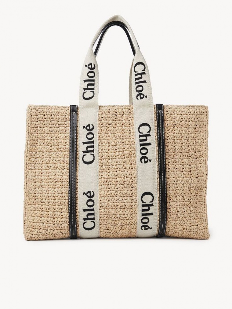 Baskets Chloe Large Woody Tote Brązowe | CHE-SR13649