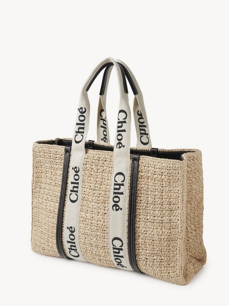 Baskets Chloe Large Woody Tote Brązowe | CHE-SR13649