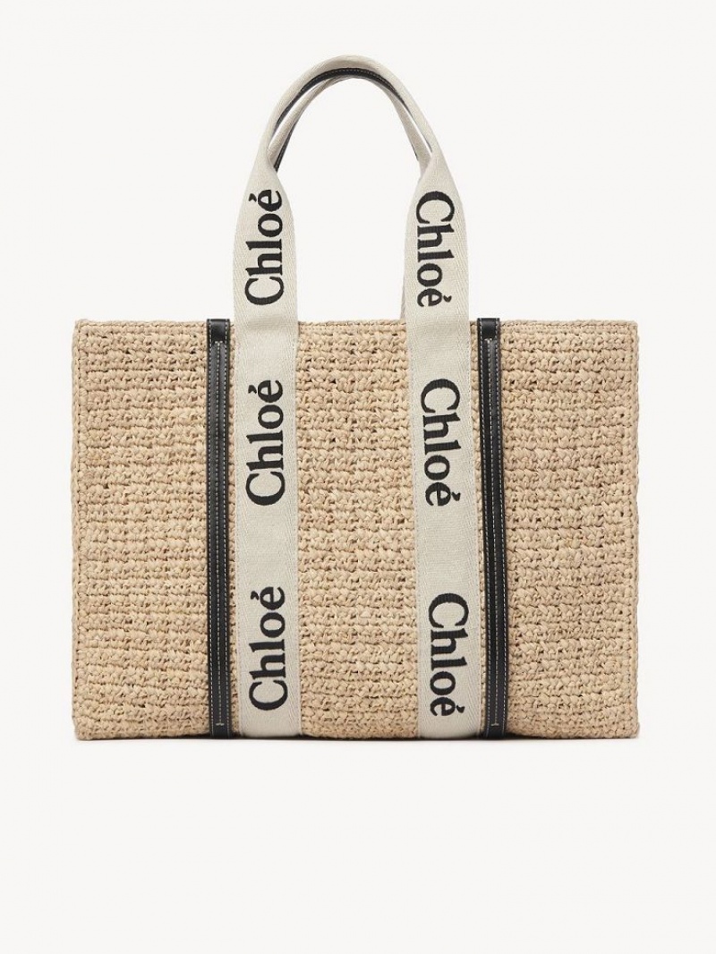 Baskets Chloe Large Woody Tote Brązowe | CHE-SR13649