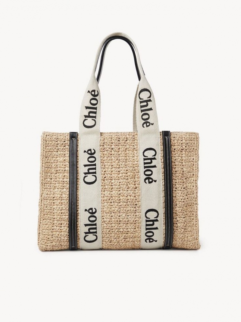 Baskets Chloe Medium Woody Tote Brązowe | CHE-SR13656