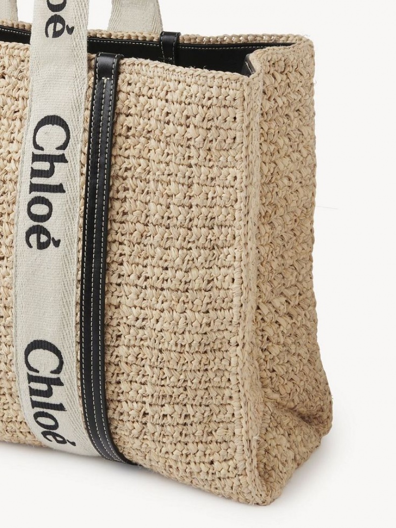 Baskets Chloe Medium Woody Tote Brązowe | CHE-SR13656