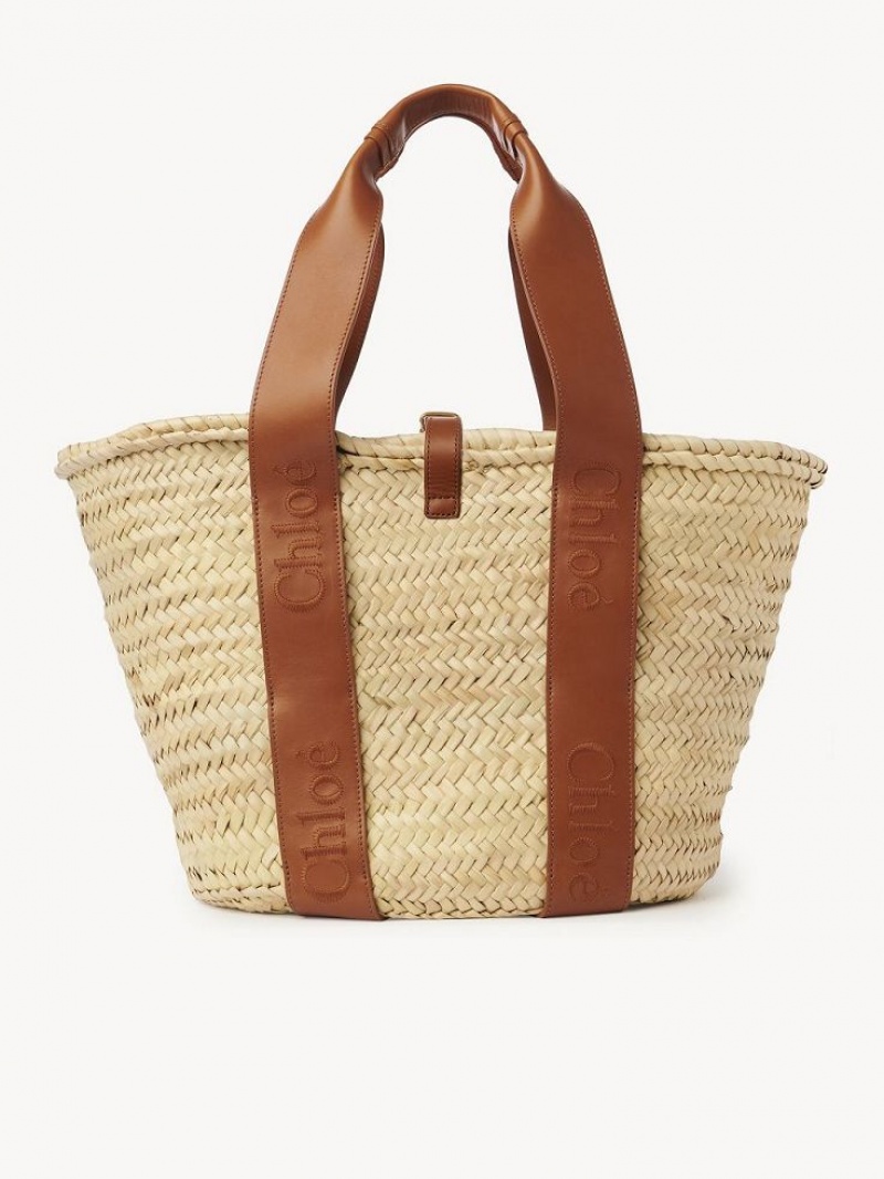 Baskets Chloe Sense Medium Brązowe | CHE-SR13648