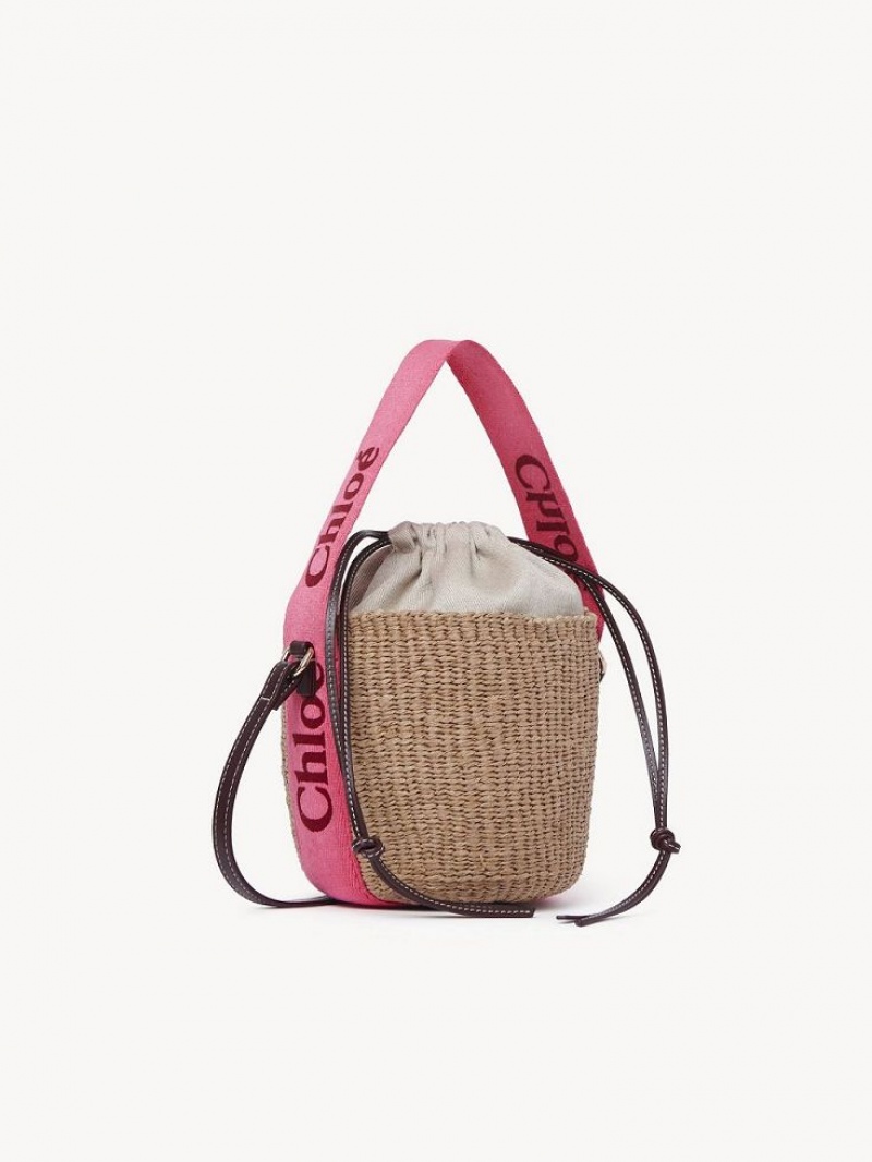 Baskets Chloe Small Woody Różowe Czerwone | CHE-SR13652