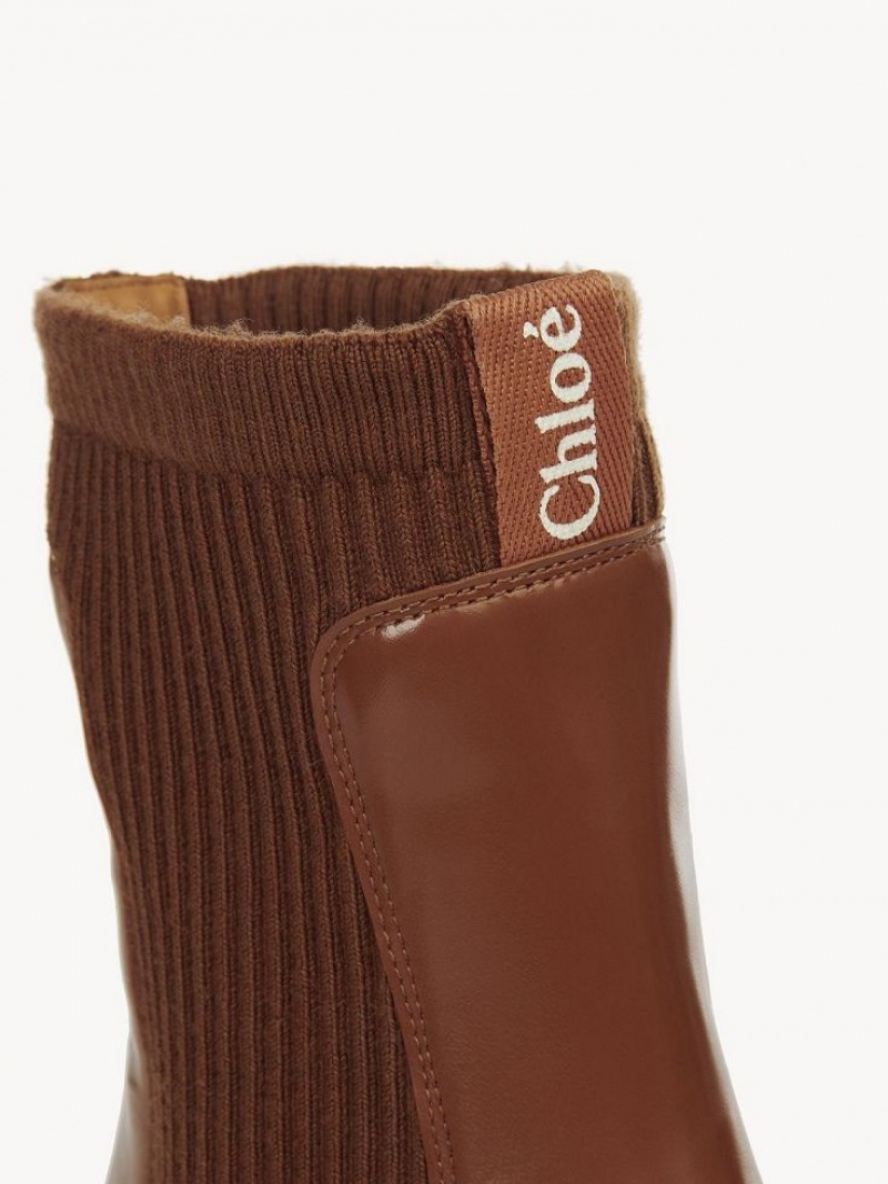 Botki Chloe Noua Brązowe | CHE-SR14237