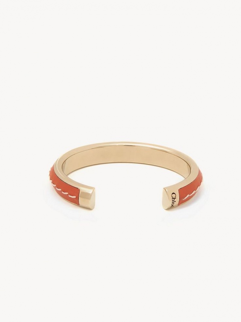 Bransoletki Chloe Edith Cuff Jasny Czerwone Pomarańczowe | CHE-SR14360