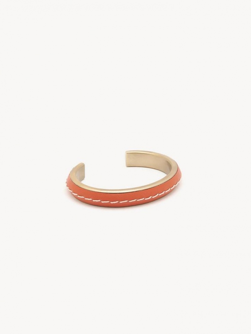 Bransoletki Chloe Edith Cuff Jasny Czerwone Pomarańczowe | CHE-SR14360