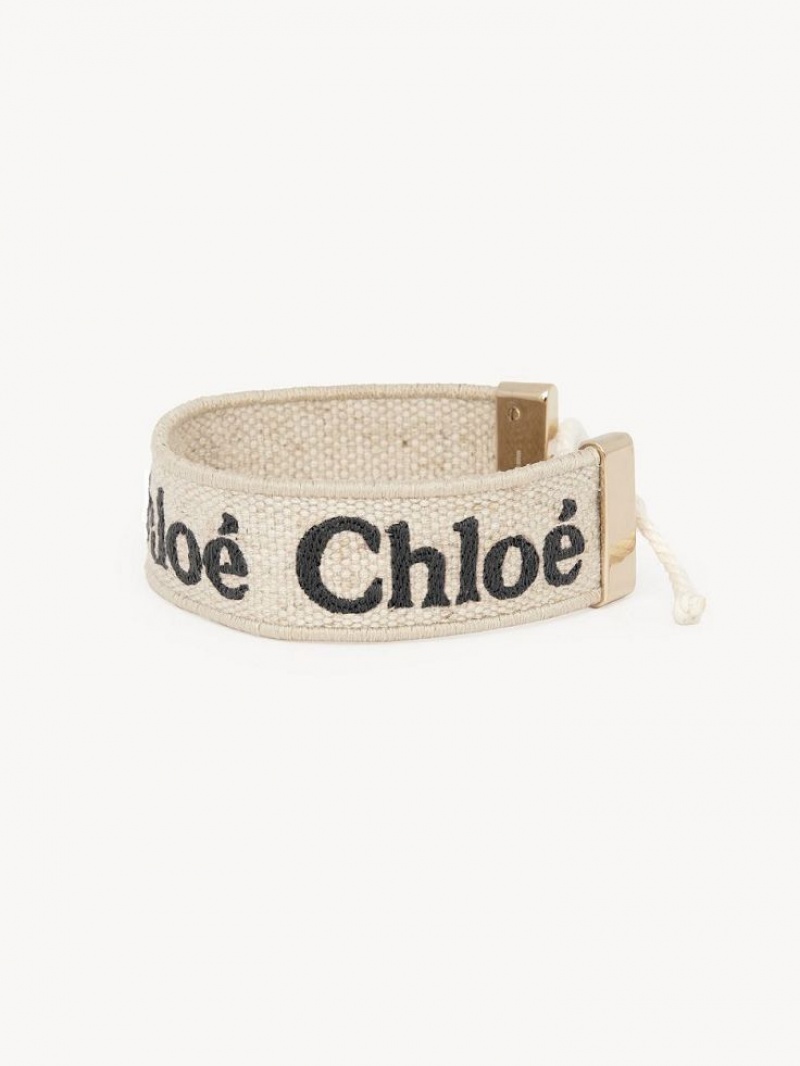 Bransoletki Chloe Woody Beżowe Czarne | CHE-SR14440