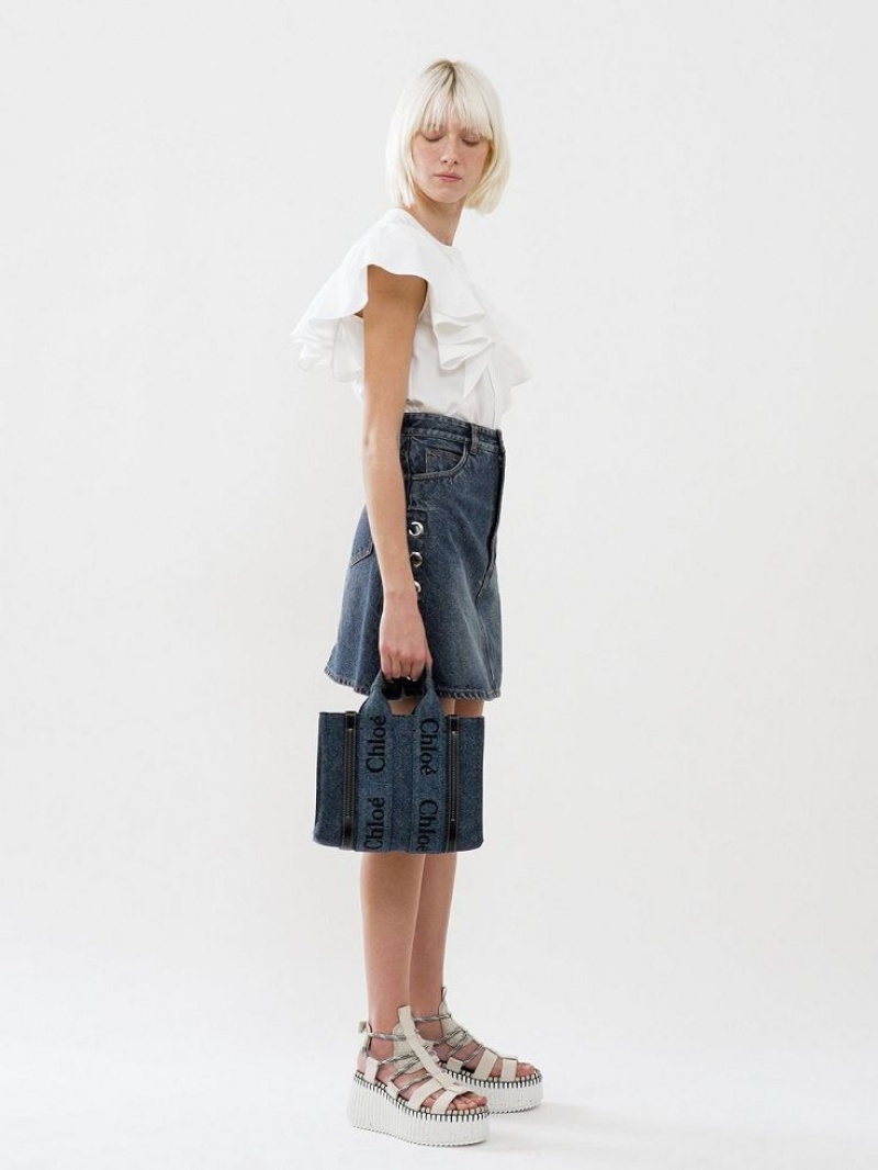 Garnitur Chloe Tailored Shorts Białe | CHE-SR14053