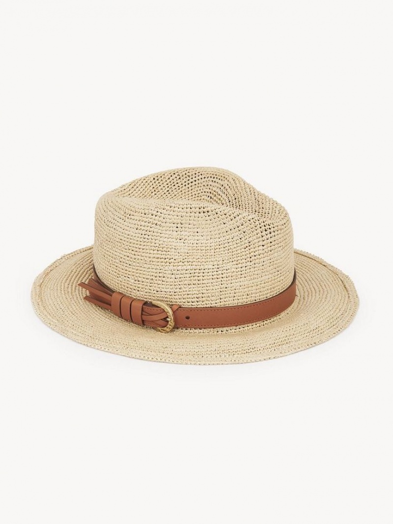 Kapelusz Chloe X Borsalino Straw Beżowe | CHE-SR14491