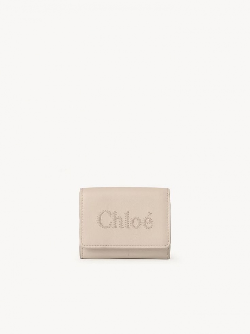 Małe Portfele Chloe Sense Mini Tri-fold Różowe | CHE-SR14274