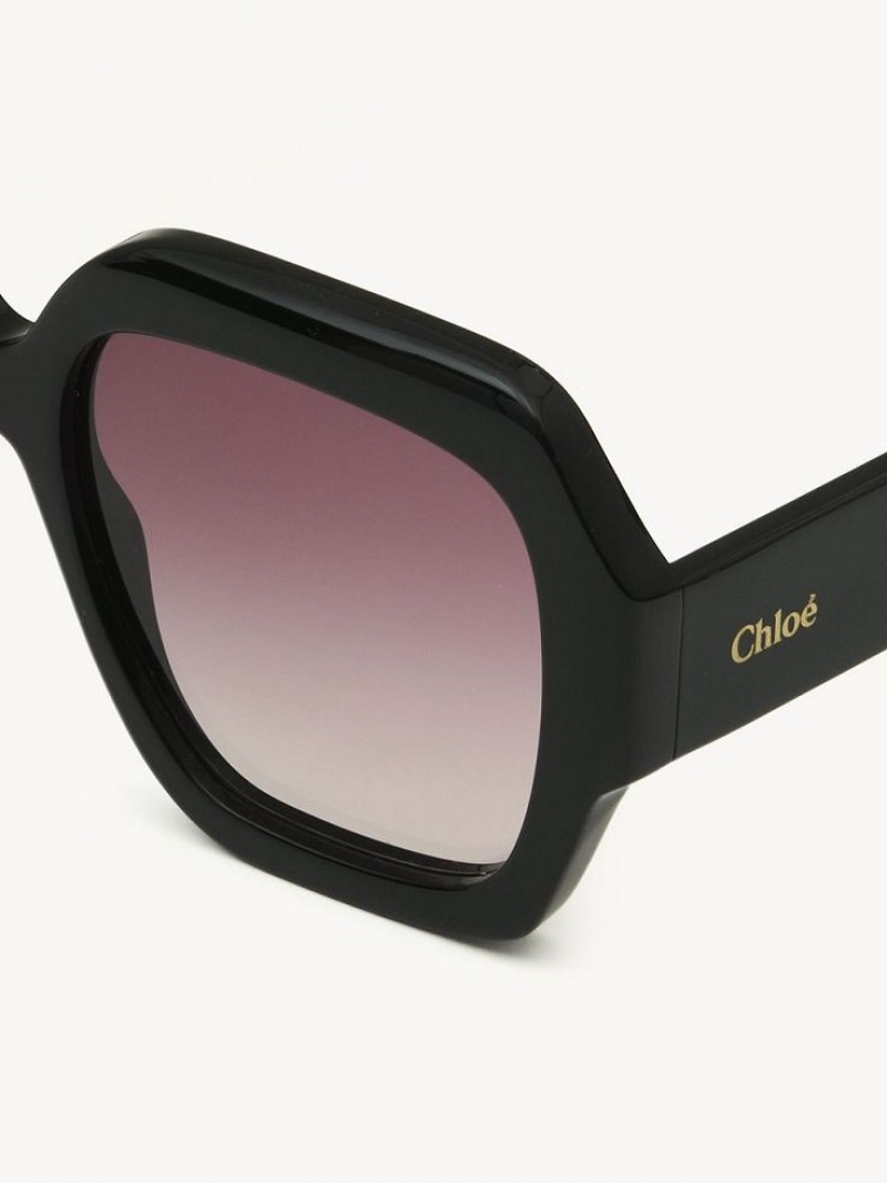 Okulary Przeciwsłoneczne Chloe Gayia Czarne | CHE-SR14570