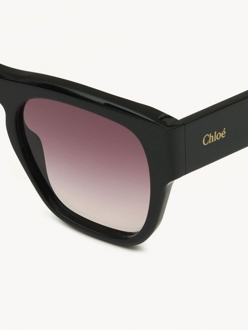 Okulary Przeciwsłoneczne Chloe Gayia Czarne | CHE-SR14579