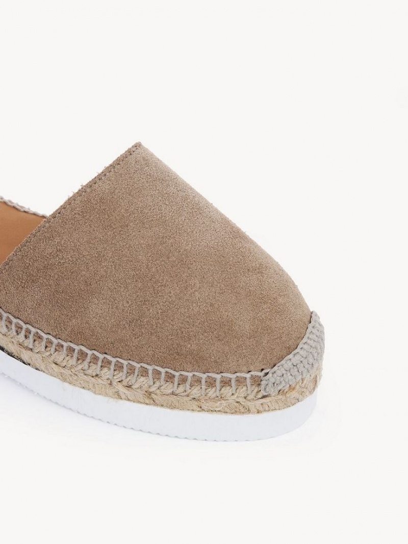 Sandały Chloe Glyn Espadryle Khaki | CHE-SR14803