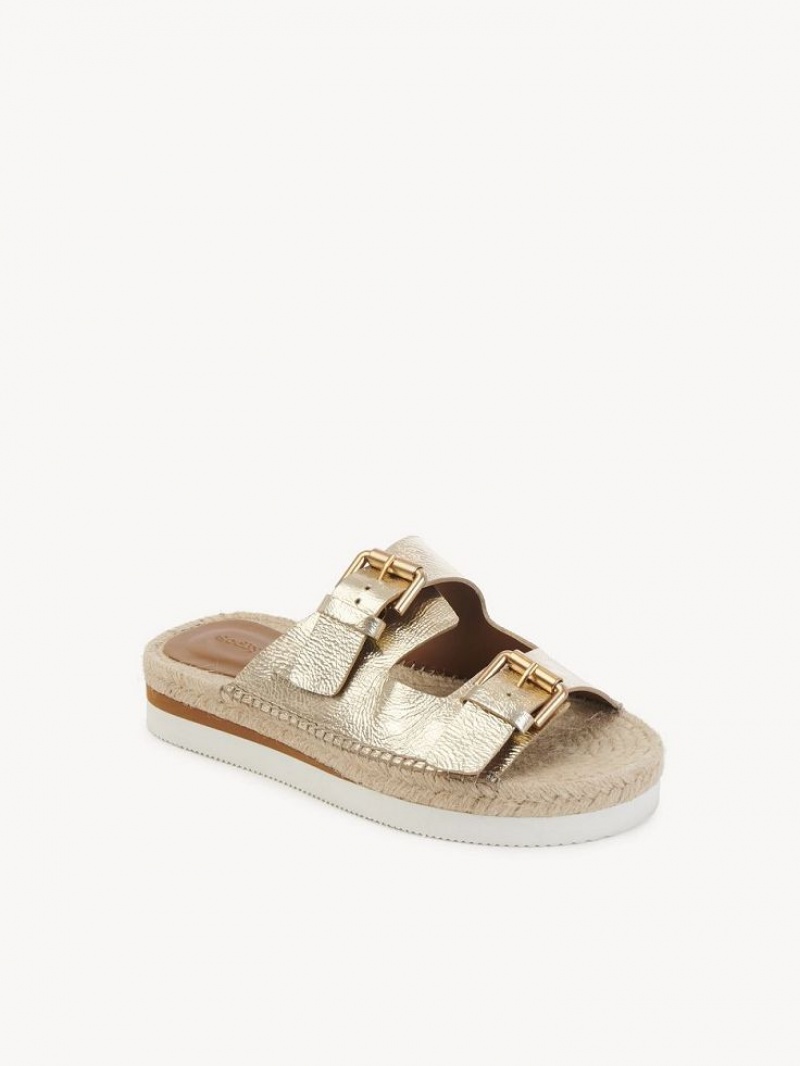 Sandały Chloe Glyn Platformie Espadryle Scarlatto | CHE-SR14831