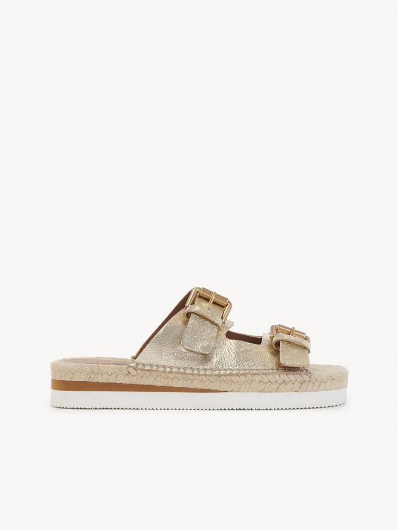 Sandały Chloe Glyn Platformie Espadryle Scarlatto | CHE-SR14831