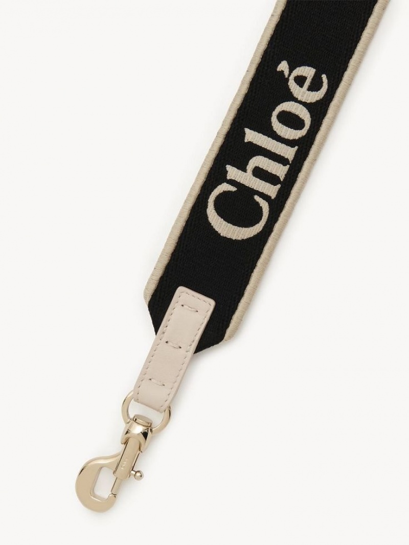 Strap Chloe Paskiem Czarne Beżowe | CHE-SR13764