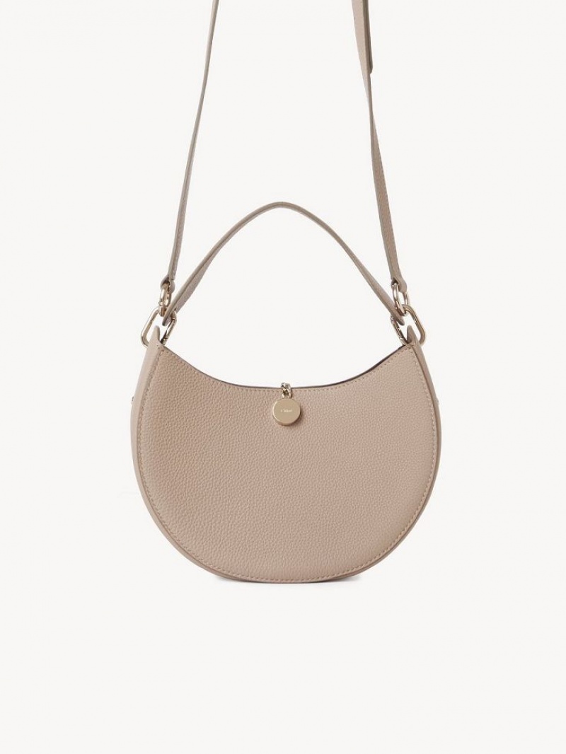 Torba Crossbody Chloe Arlène Small Hobo Beżowe | CHE-SR13575